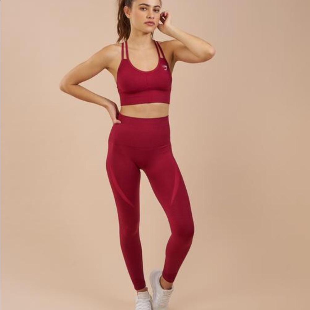 Gymshark High Waisted Seamless Leggings Beet